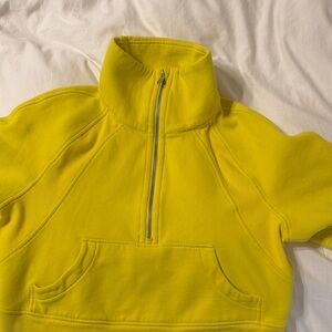 lululemon athletica Scuba Yellow Half-Zip Sweatshirt size XS/S